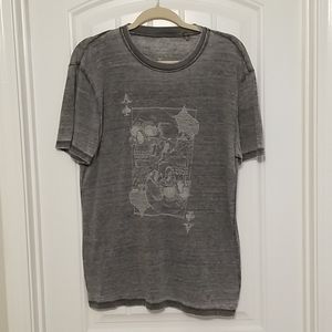 Lucky Brand Gray Skull T Shirt
